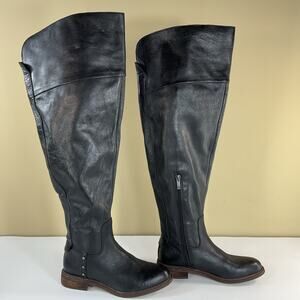 Franco Sarto Women’s Haleen Wide Calf Knee High Boots Black Size 6M